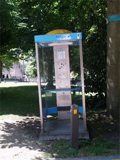 belgacomの公衆電話ボックス