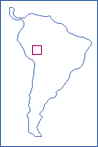 南米大陸における略地図の位置