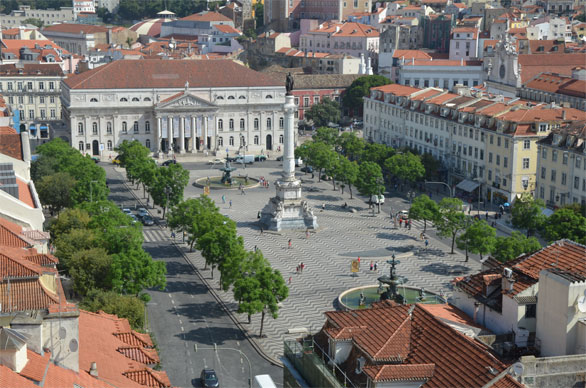 サンタ・ジュスタのエレベーターからの眺め