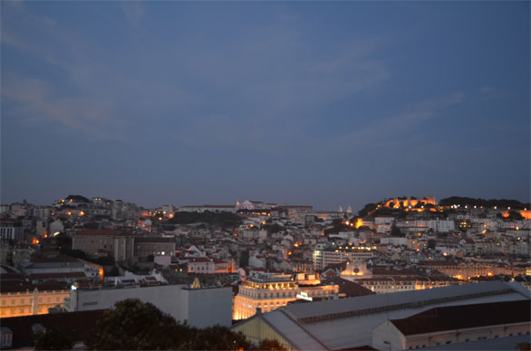 夜景。サン・ペドロ・デ・アルカンタラ展望台より。