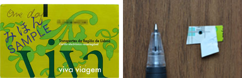 ICカード乗車券「ヴィヴァ・ヴィアジェン」とチップ