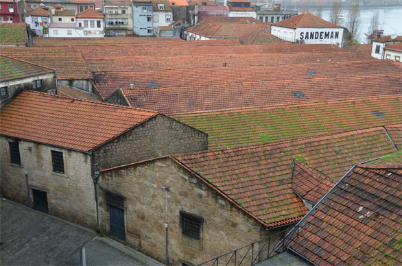 ワイン貯蔵所の赤屋根